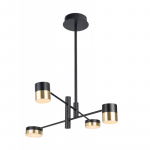 Pakabinamas &scaron;viestuvas PUMA LED 4x 7W BK/GD : Spalva - Aukso/Juoda
