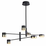 Pakabinamas &scaron;viestuvas PUMA LED 6x 7W BK/GD : Spalva - Aukso/Juoda