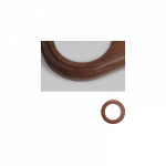 Vienvietis apvalus rėmelis : Rankenėlės medžiaga - LLinas - Baltas porcelianas