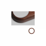 Vienvietis rėmelis vir&scaron;tinkinis : Rankenėlės medžiaga - LLinas - Lakuotas bukas