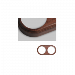 Dvivietis rėmelis vir&scaron;tinkinis : Rankenėlės medžiaga - LLinas - Lakuotas bukas