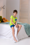 Vaiki&scaron;ka pižama Fluo lime/navy