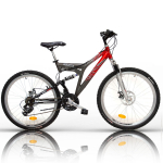 Campos Active 26" 21G dydis 17,5" (44,5cm) (raudona/juoda/pilka)