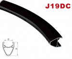 Ratlankis Stars J19DC 26"x1,75, 36H (juodas matinis, Totem lipdukas)
