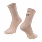 Kojinės FORCE Love Your Ride // dydis: L-XL (42-46) (kreminė)