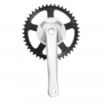 Žvaigždžių blokas priekinis 170mm 1 pavaros 44T sidabrinis