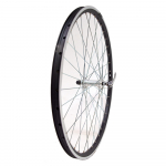 Priekinis ratas 26" STARSCircle J19SZ ratl. aliuminė stebulė, 36H su greitveržle, v-tipo (juoda/sidabrinė)