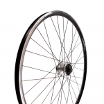 Priekinis ratas 28" 32H Shimano DH-R372 dinama 6V-3W, Dynamic 622x19 ratlankis, V-brake, CL (sidabrinė/juoda)
