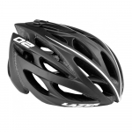 &Scaron;almas LAZER O2 55-61cm (juodas) + dviratininko kepuraitė