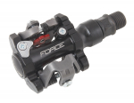 Pedalai FORCE MTB SPD + plok&scaron;telės (juodi)