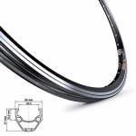 Ratlankis MACH1 210 28/29" (622x19) 32H (juodas)
