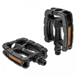 Pedalai Marwi SP-823 // su PP remais, 9/16", 103 x 77,5 mm, aliuminiai (juodi)