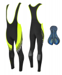 Kelnės su petne&scaron;om FORCE F58 su pamink&scaron;tinimu (juoda/fluorescencinė) XL