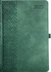 Darbo knyga TRADITIONAL 2027, PU, A5, žalia LT