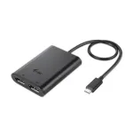 I-TEC USB C ir dvigubo DisplayPort vaizdo adapteris 2x DisplayPort 4K Ultra HD, suderinamas su "Thunderbolt 3