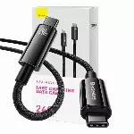 USB-C į USB-C "Baseus Tungsten Gold" 240W 3 m kabelis (juodas)