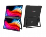Verbatim 32403 Dual Ne&scaron;iojamas monitorius 15.6'' &times; 2 IPS FHD 1920x1080 10ms 250cd/m2 60Hz, Juoda