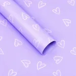 Popierius pakavimui 70x100 cm 10 lap. HEARTS 1 &scaron;v.violetinis