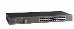 "TP-Link" 24 prievadų 10/100 Mbps tinklo komutatorius, nevaldomas, Fast Ethernet (10/100), dvipusis, montuojamas į stovą, 1U