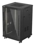 Lanberg FF01-6618-12B rack cabinet 18U Freestanding rack Black