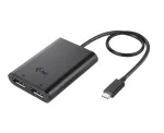 i-tec USB-C Dual 4K/60Hz (single 8K/30Hz) DP Video Adapter, 2.0, USB Type-C, DisplayPort output, 7680 x 4320 pixels