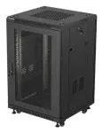 Lanberg FF01-6618-23B rack cabinet 18U Freestanding rack Black