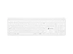 Natec Tang US wireless keyboard BT + 2.4 GHz quiet Slim white