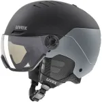 Ski helmet UVEX Wanted Visor pro V BLACK MATT, size 54&ndash;61 cm