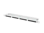 LANBERG PPU5-0024-S Lanberg Patch Panel 24 prievadų 0,5U, kat. 5e, pilkos spalvos