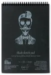 Bloknotas eskizams, juodi lapai Authentic A5 20l, 165gsm*