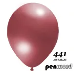Balionai 12" Metalic Penword 100vnt bordo