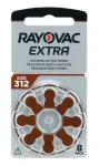 Elementai klausos aparatams RAYOVAC Extra, 312PR41, 8vnt