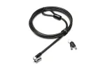 Kensington Ultra MicroSaver 2.0 Lock - Keyed, Kensington, Key, Carbon steel, Black, Stainless steel