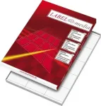 Lipnios etiketės LabelMedia, A4, baltos, 105x57 mm, (10) (100) 0707-755