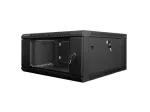 LANBERG WF01-6604-10B "Lanberg" sieninė spinta 19 i&scaron;ardoma plok&scaron;čia pakuotė 4U/600x600 mm, juoda