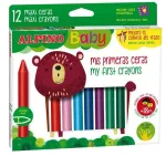 Spalvotos kreidelės ALPINO Baby 12sp
