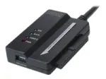 DIGITUS USB3.0 adapterio kabelis SATA ir IDE su maitinimo &scaron;altiniu, skirtas 2,5 colių + 3,5 colių HDD + SSD