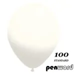 Balionai 12" Penword 100vnt balti