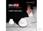 Plytelių siurbtukai su gręžimo &scaron;ablonu MiniFix, Mechanic