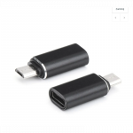 Adapteris C tipo (lizdas) į Micro USB (ki&scaron;tukas), juodas