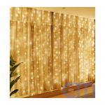 LED girlianda užuolaida lanksti 3 x 3 m