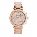 Moteri&scaron;kas laikrodis Michael Kors Parker, rožinio aukso spalvos