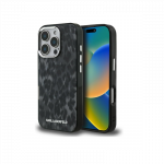 Karl Lagerfeld IML Leopard Modelio MagSafe dėklas iPhone 16 Pro - Juodas