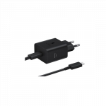 Samsung kelioninis įkroviklis 45W su Type-C į Type-C kabeliu (1.8 m), PD3.0, PDO/PPS, Juodas EU (EP-T4511XBEGWW)