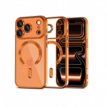 Tech-Protect MagFlex MagSafe dėklas iPhone 17 Pro - Skaidrus Oranžinis