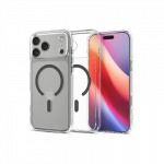 SPIGEN atveju ULTRA HYBRID MAG suderinamas su MagSafe IPHONE 17 Pro Max skaidri grafito