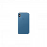 Dėklas Apple iPhone XS Max odinis dėklas &ndash; mėlynas