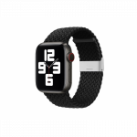 Apyrankė Auk&scaron;tosios Nėrimo Audinio Ruožas Audinio Juosta Apple Watch 42 / 44 / 45 / 49 mm - Juoda