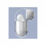 AirPods 3 dėklas - kietas ir stiprus vir&scaron;elis ausinėms, skaidrus (Dėklas A)