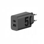 MOTOROLA originalus įkroviklis Type C + USB A 50W MC502/509 juodas